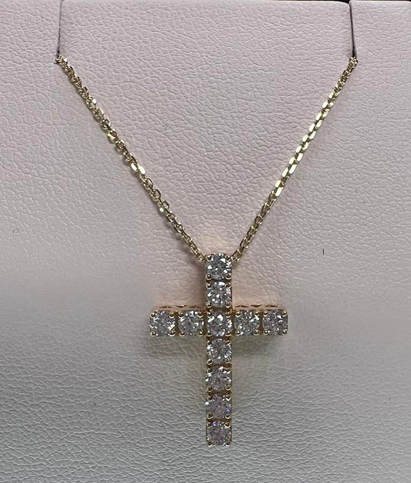 cross pendant necklace at morande jewelers
