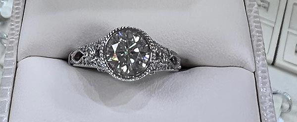 diamond ring at morande jewelers